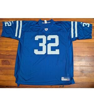 Reebok Indianapolis Colts Edgerrin James  Blue Mens 2XL VTG Jersey